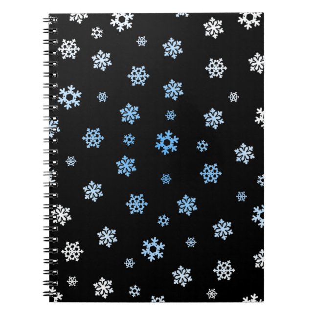 Cuaderno Copos de nieve (azul y blanco) (Frente)