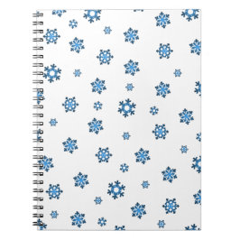 Cuaderno Copos de nieve (azul y negro)