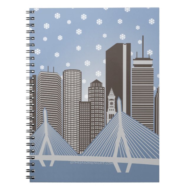 Cuaderno Copos de nieve de Boston (Frente)