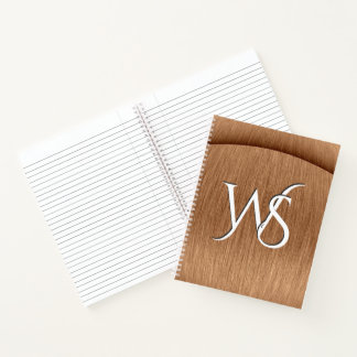 Cuaderno Copper cepillado monogramado