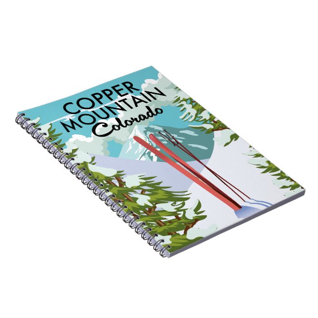 Cuaderno Copper Mountain Colorado Esquí (Lado Derecho)