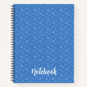 Cuaderno Copro personalizado azul de invierno caprichoso co