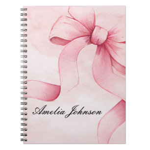 Cuaderno Coqueta de cinta rosa Baby Shower Rubor para chica