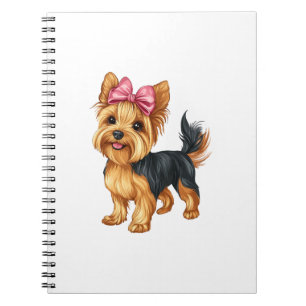 Cuaderno Coqueta Lazo Yorkshire Terrier Perro Yorkie Mamá N
