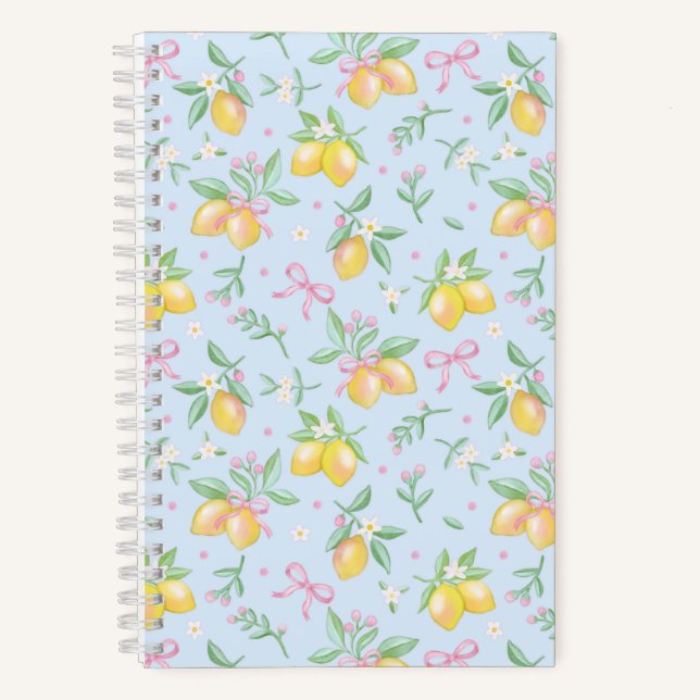 Cuaderno Coqueta Limón Azul (Anverso)