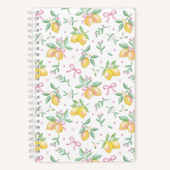 Cuaderno Coqueta Limón Blanco (Anverso)