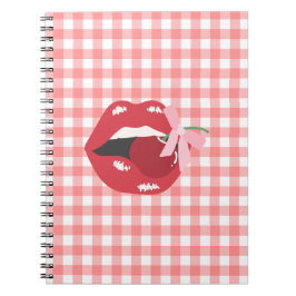 Cuaderno Coquette Cherry Red Lips