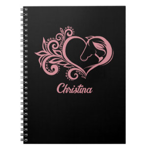 Cuaderno Coquette Chica de Caballo Rosa Feminine Elegine