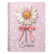 Cuaderno Coquette Daisy | Diario Estético Rosa