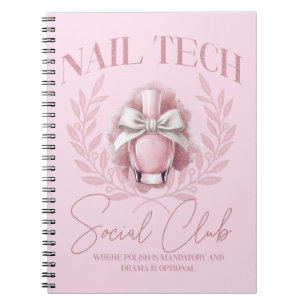Cuaderno Coquette de tecnología de uñas de Cuchillo Club So