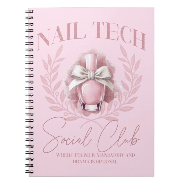 Cuaderno Coquette de tecnología de uñas de Cuchillo Club So (Frente)