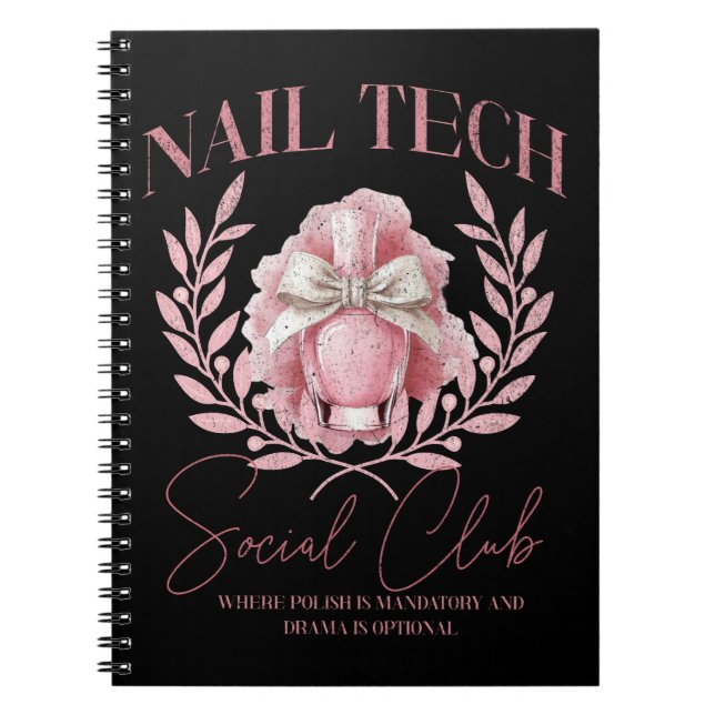 Cuaderno Coquette de tecnología de uñas de Cuchillo Club So (Frente)