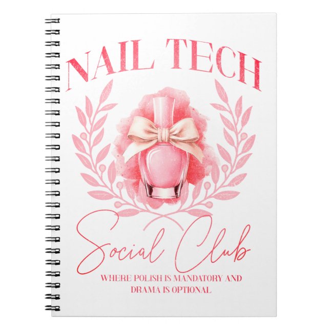 Cuaderno Coquette de tecnología de uñas de Cuchillo Club So (Frente)