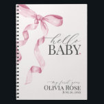 Cuaderno Coquette rosa Bow Chica regalo de bebé mi primer a<br><div class="desc">¡Eleva tu ducha de bebé con esta decoración Fiesta Coquette Bow rosa! Este diseño atemporal añade un toque de elegancia y encanto a cualquier evento, con un arco muy bien hecho y adornado con delicados tonos rosas. Esta colección impresionará a sus invitados y creará recuerdos duraderos y será perfecta para...</div>