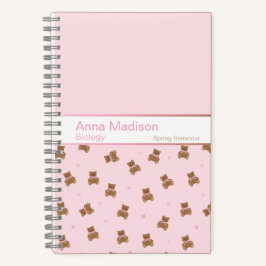 Cuaderno Coquette Teddy Bear Notebook