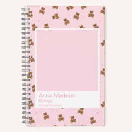 Cuaderno Coquette Teddy Bears Aesthetic Notebook