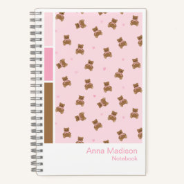 Cuaderno Coquette Teddy Bears Vertical Palette Notebook