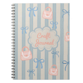 Cuaderno Coquette Tema Cintas y Bolsas personalizadas