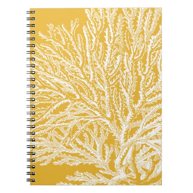 Cuaderno Coral amarillo y blanco (Frente)