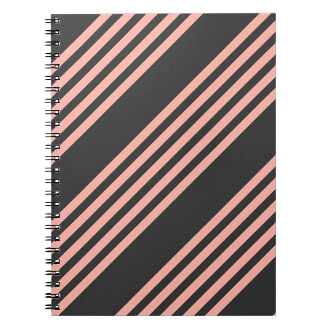 Cuaderno Coral and charcoal five stripe pattern (Frente)