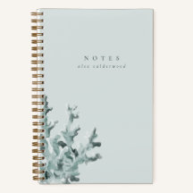 Coral de color de agua verde moderno personalizado