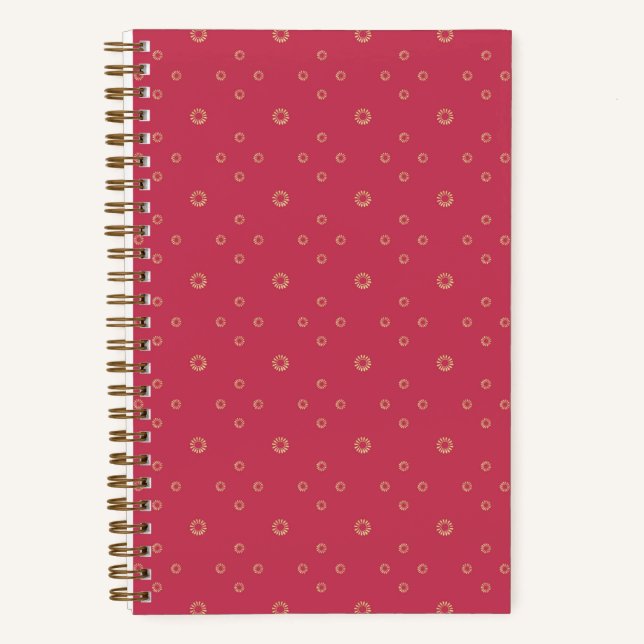 Cuaderno Coral | Golden Zinnia Sun (Anverso)