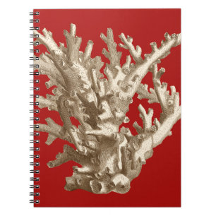 Cuaderno Coral pequeño en rojo