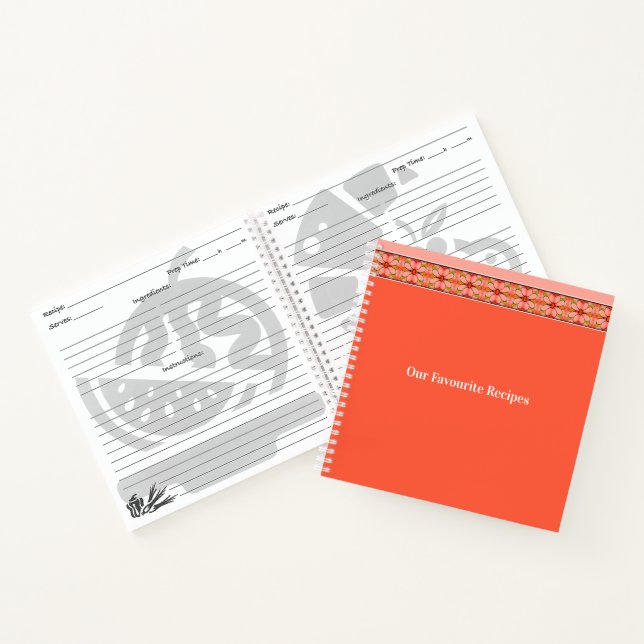 Cuaderno Coral rosado y rosa (Interior)