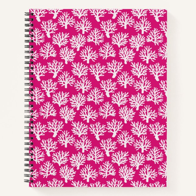 Cuaderno Coral Scribbles Vibrant Pink (Anverso)