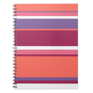 Cuaderno Coral vivo, rojo y violeta