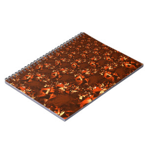 Cuaderno Corales marrones brillantes y similares al relieve