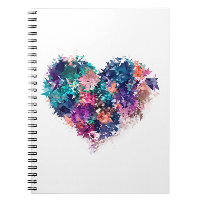 Cuaderno Corazón abstracto (Frente)
