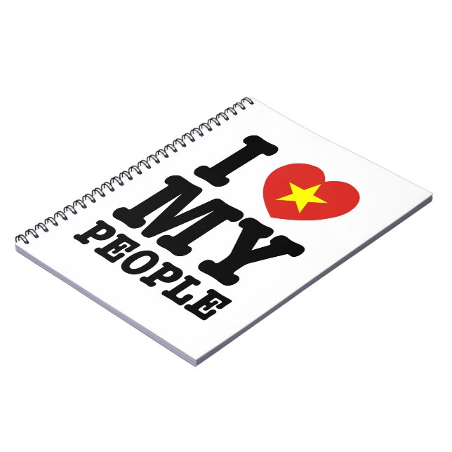 Cuaderno Corazón (amor) Mi pueblo vietnamita (Lado Izquierdo)