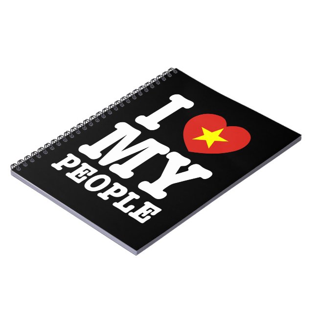 Cuaderno Corazón (amor) Mi pueblo vietnamita (Lado Izquierdo)