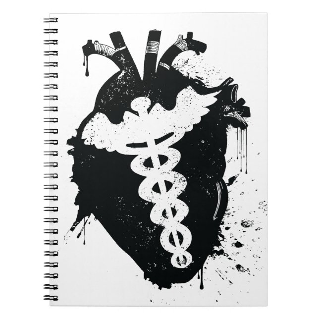 Cuaderno corazón anatómico caduceus (Frente)