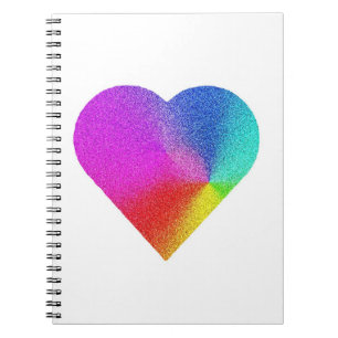 Cuaderno Corazón arcoiris