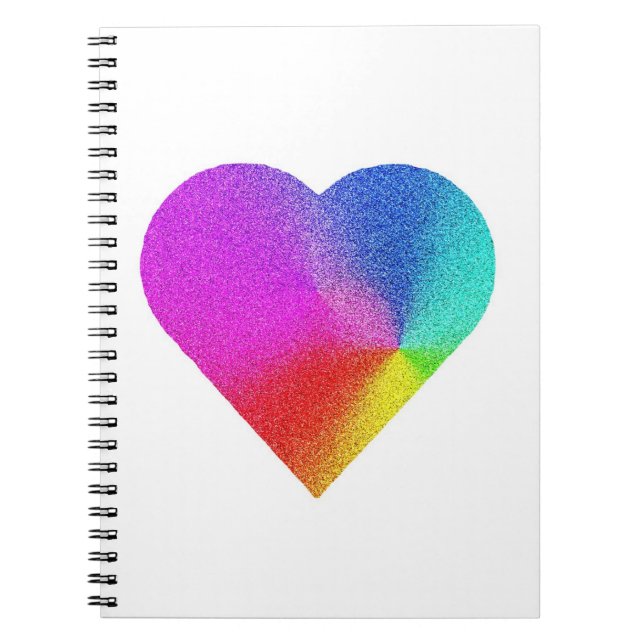 Cuaderno Corazón arcoiris (Frente)