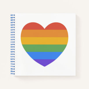 Cuaderno Corazón arcoiris