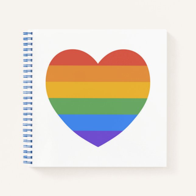 Cuaderno Corazón arcoiris (Anverso)