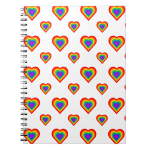Cuaderno Corazón arcoiris