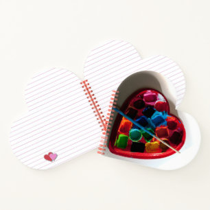 Cuaderno Corazón artístico