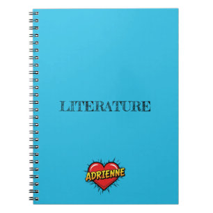 Cuaderno Corazón Azul Adrienne