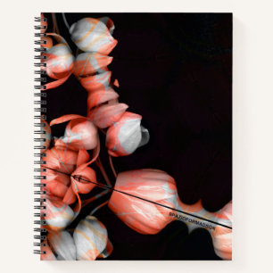 Cuaderno "Corazón blanco en negro desde el sol"