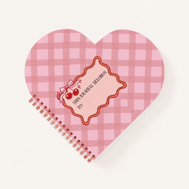 Cuaderno Corazón con forma de rosa (Anverso)