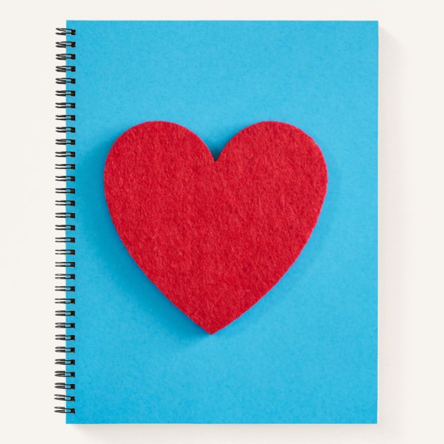 Cuaderno Corazón de amor rojo (Anverso)