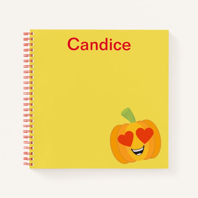 Cuaderno Corazón de calabaza súper (Anverso)