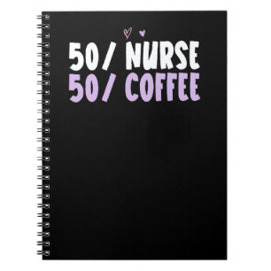 Cuaderno Corazón de Colores 50 Enfermera 50 Frase de Café