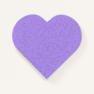 Cuaderno Corazón de Flor de Cerezo Amatista