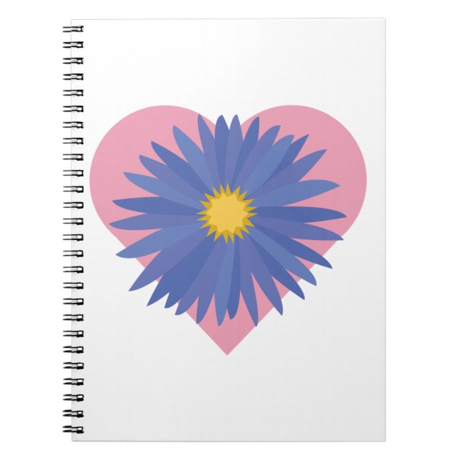 Cuaderno Corazón de flores (Frente)