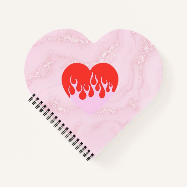 Cuaderno Corazón de Fuego (Anverso)